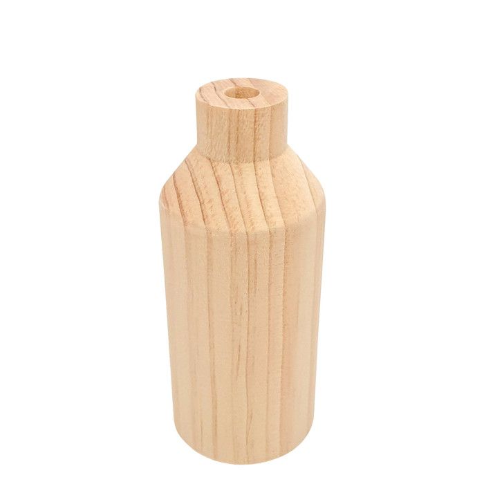 Vase soliflore en bois 12 x 5 cm