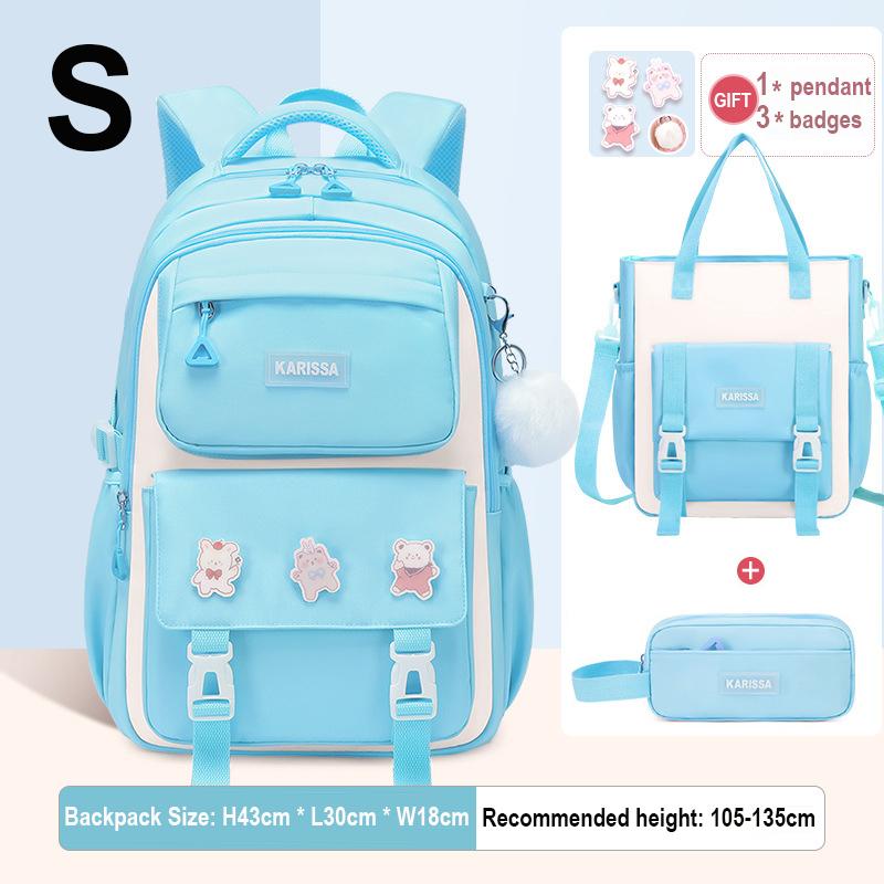 Seturi de 3 bucăți rucsac pentru copii pentru fete cadou Genți de școală de capacitate mare Rucsac pentru școala primară geantă