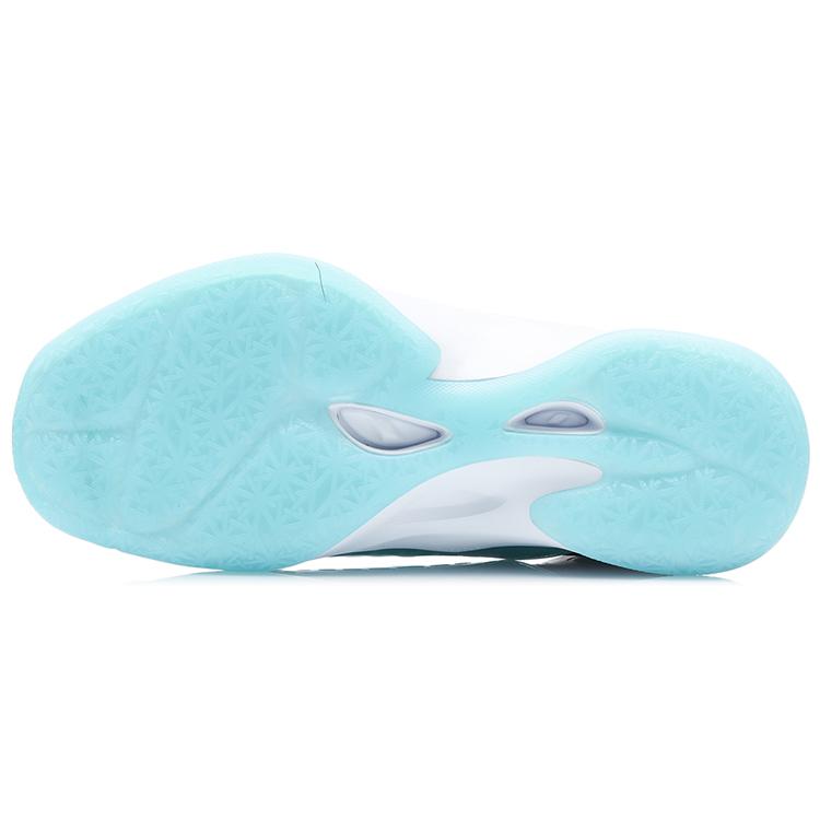 LiNing Cushioning Anti-Slip And Wear-Resistant Breathable Coverage Support Mid-Top Basketball Shoes Unisex Black Green ABAR065-1