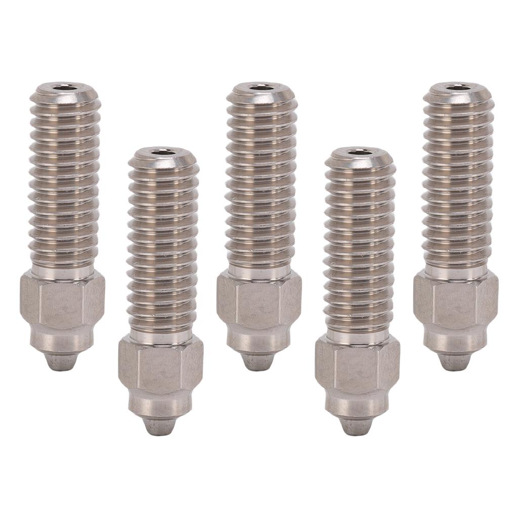 5 Stück 3D-Drucker Bimetall MY Düsen Ersatz für Creality K1 K1 MAX CuCrZr Gehärteter Stahl Unterstützung