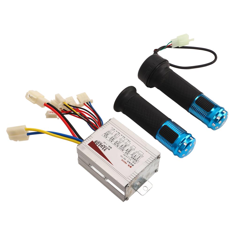 Electric Bike Speed Controller with Throttle Grip 12V 500W Aluminum Alloy for Electric Tricycle