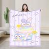 Duffy Bear & Friends ShellieMay Blanket Cartoon StellaLou Gelatoni Flannel Funny Warm Throw Blanket for Home  Winter