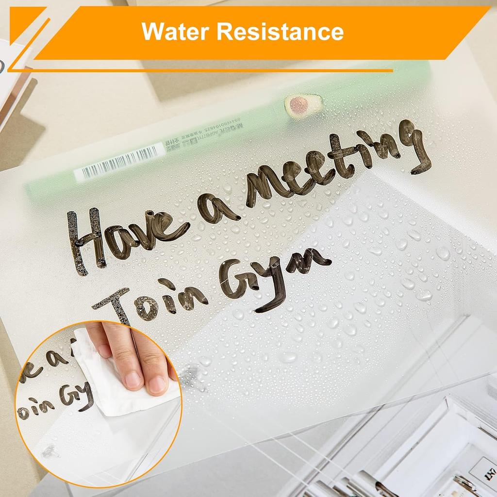 5x7 Inch Transparent Sticky Notes, 2 Pads Large Translucent Self-Adhesive Clear See Through Post Supersize Sticky Notes for Office Woman School