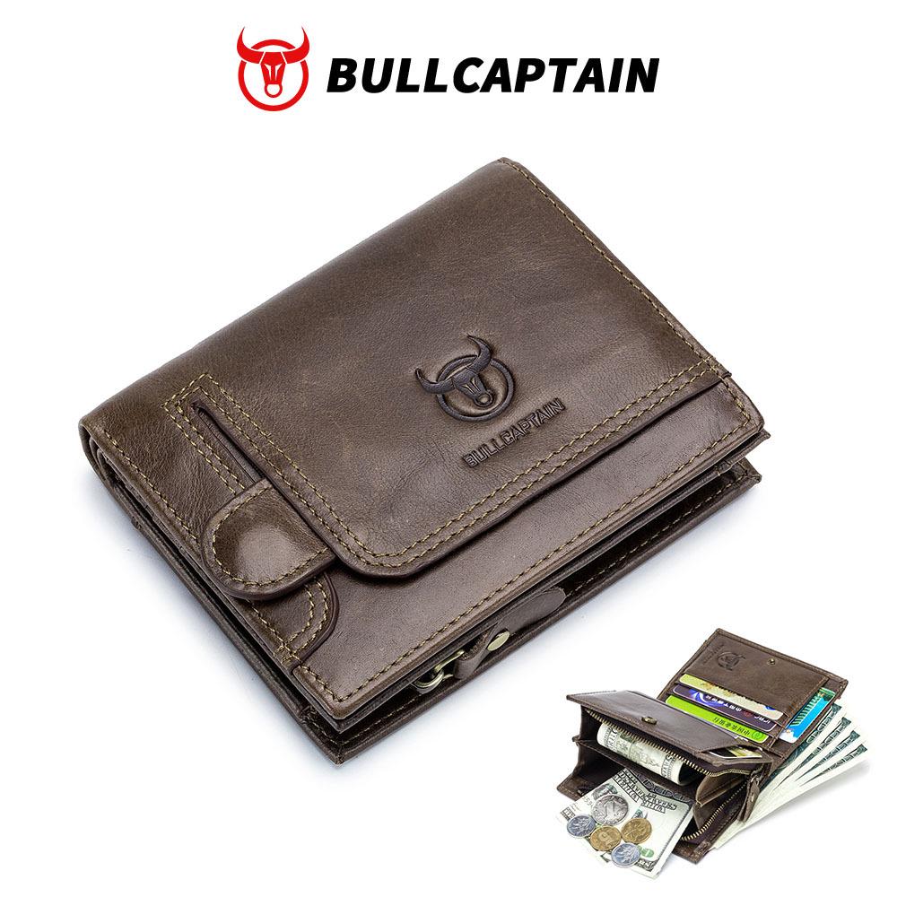 Herren Geldbörse und Kartenhalter aus echtem Leder