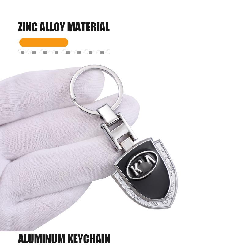 Zinc Alloy Car Logo Keychain 3D Decoration Keyring Accessories For KIA Soul Cadenza K5 K9 Proceed Niro Sportage EV3 Carnival zqdtx40