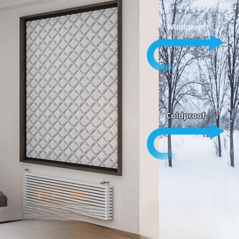 Kulde- og varmeisolasjon Vintervarme gardiner Fortykkede tetningsgardiner Vindusvarme skjermer