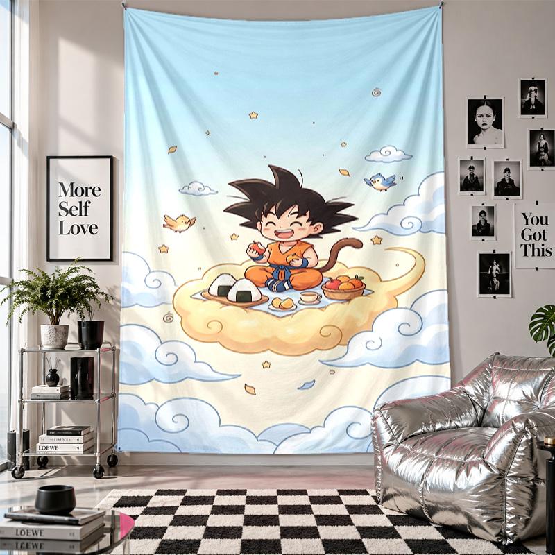 Wall TapestryDragon Ball Art Hanging Cloth Decorative Background Cover for Room Decoration