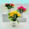 Rose Artificial Plant Indoor Decor With Plastic Foam Flowers For Home Office Display