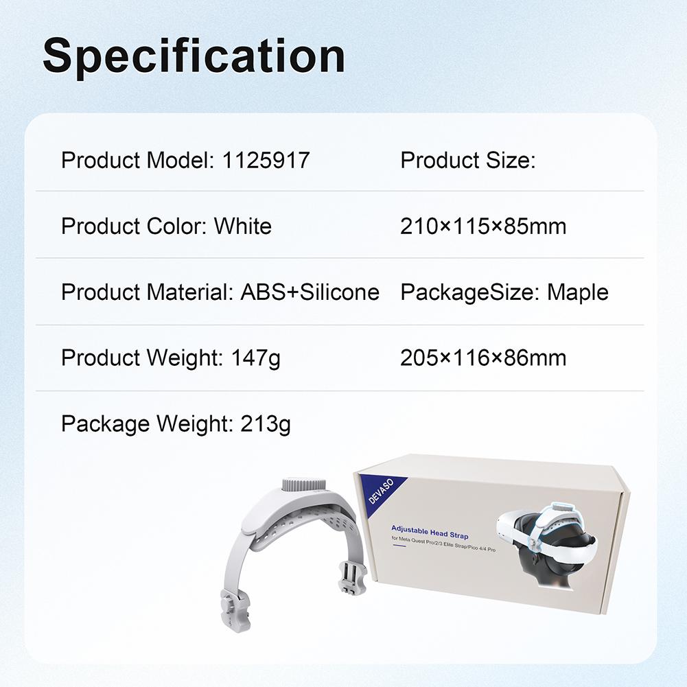 Adjustable Head Strap VR Glasses Comfortable Headband Bracket Fixed For Meta Quest 3 /2/Pro/Pico 4/Pico 4 Pro VR Accessories