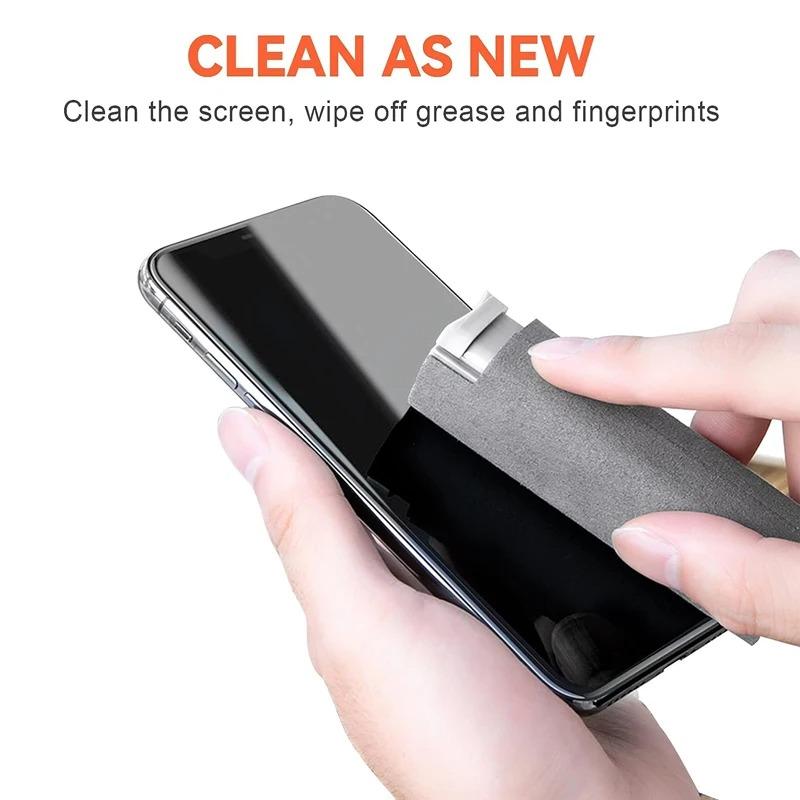 2in1 Refillable Bottles Microfiber Screen Cleaner Spray Bottle Mobile Phone Tablet Computer TV Display Cleaning Wipe Cloth