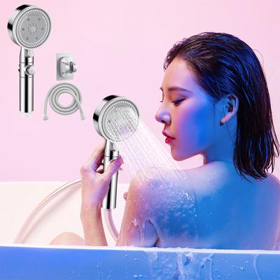 Shower High Pressure Handheld Showerhead Hard Water High Pressure 8 Spray Modes Handheld Shower For The Elderly With Water Pipe Base