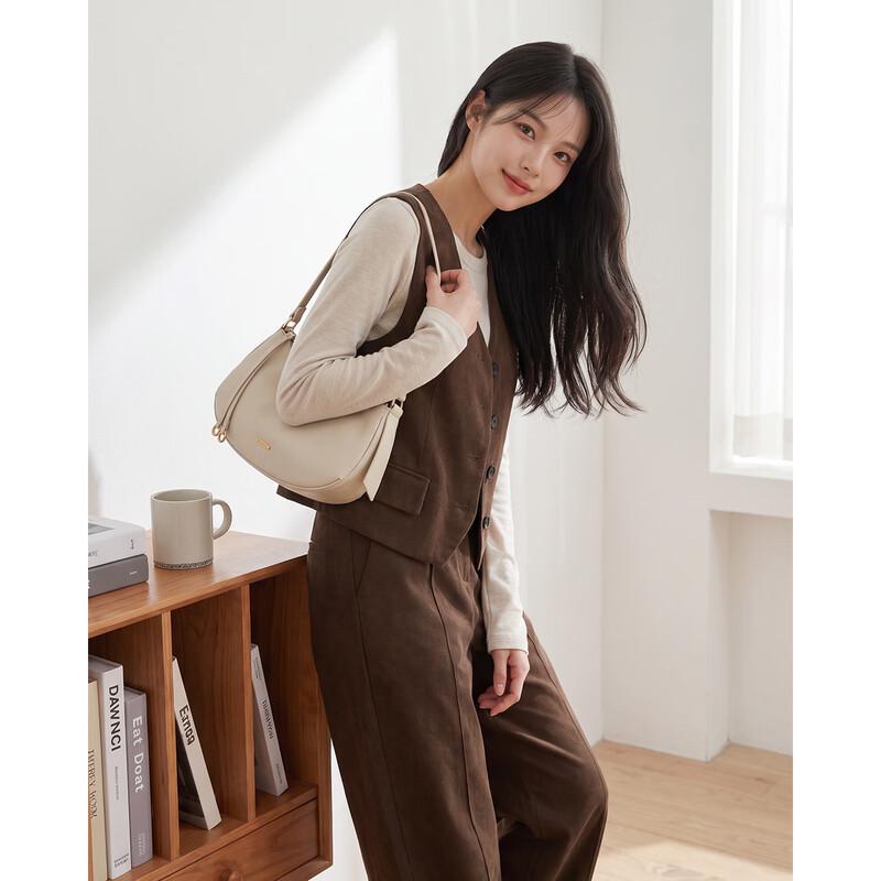 IEF Autumn Elegant Three-Piece Vest and Straight-Leg Pants Set