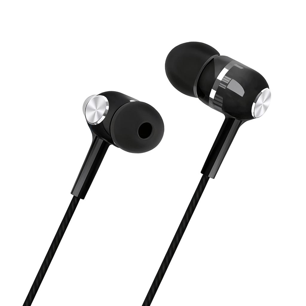 Wired Sport Earphone Stereo Earbuds with Microphone Good Bass for Laptop PC Mobile Phone
