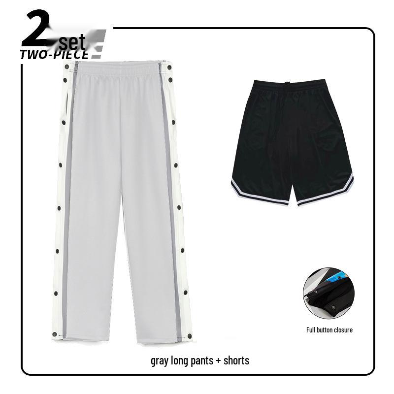 Men's Color Block Straight-Leg Basketball Sweatpants - Spring/Autumn Casual