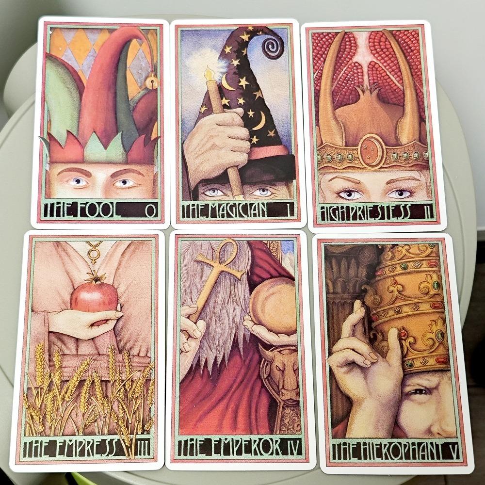 Erenberg Tarot Deck 12*7cm in Rigid Box, Intimate Close-Up Illustrations - Standard Tarot Cards Double-embossed Cardstock