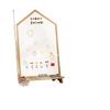 Solid Wood Double-Sided Magnetic Easel: Erasable, Dust-Free Blackboard for Children's Drawing and Writing.