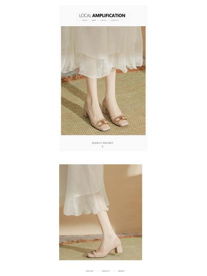 Rosa Lackleder Chunky Heel High Heels, Damen Schuhe mit eckiger Zehenpartie, Metallschnalle und Schafsleder-Innensohle.