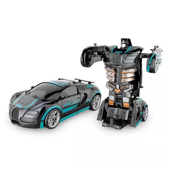 Children's Inertia-Driven Deformation Car Toy with One-Key Transformation Feature