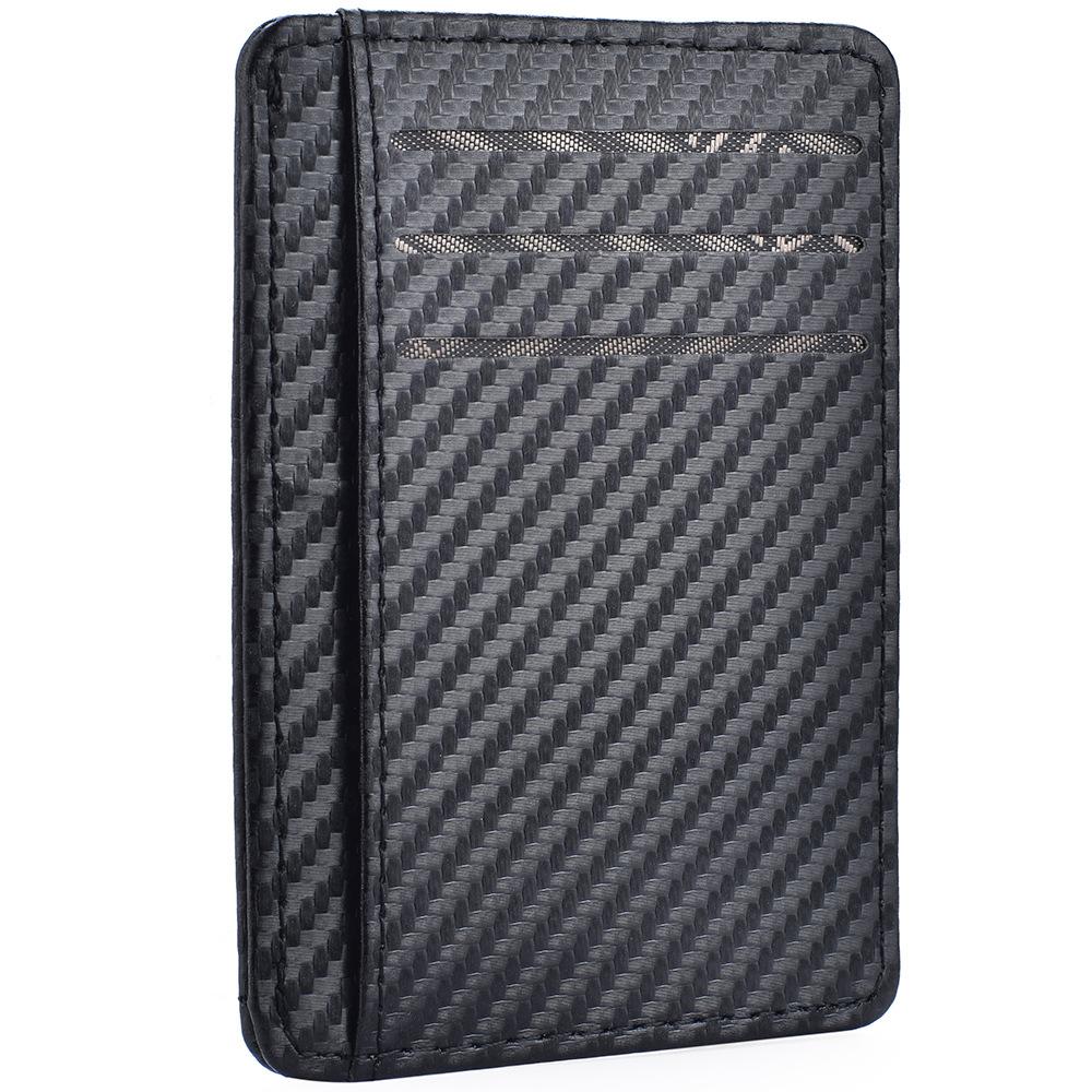 Credit Card Storage Bag Men's Slim and Simple Front-pocket Wallet Portable Leather Wallet
