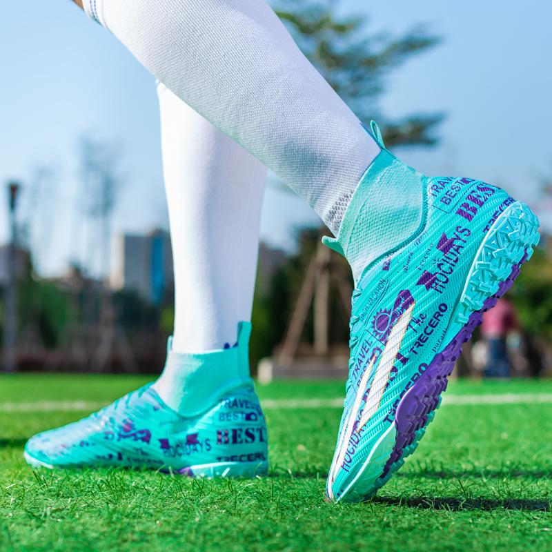 

Football shoes FG long nail shoes artificial turf breathable non-slip student adult broken nail short nail competition sports shoes 45