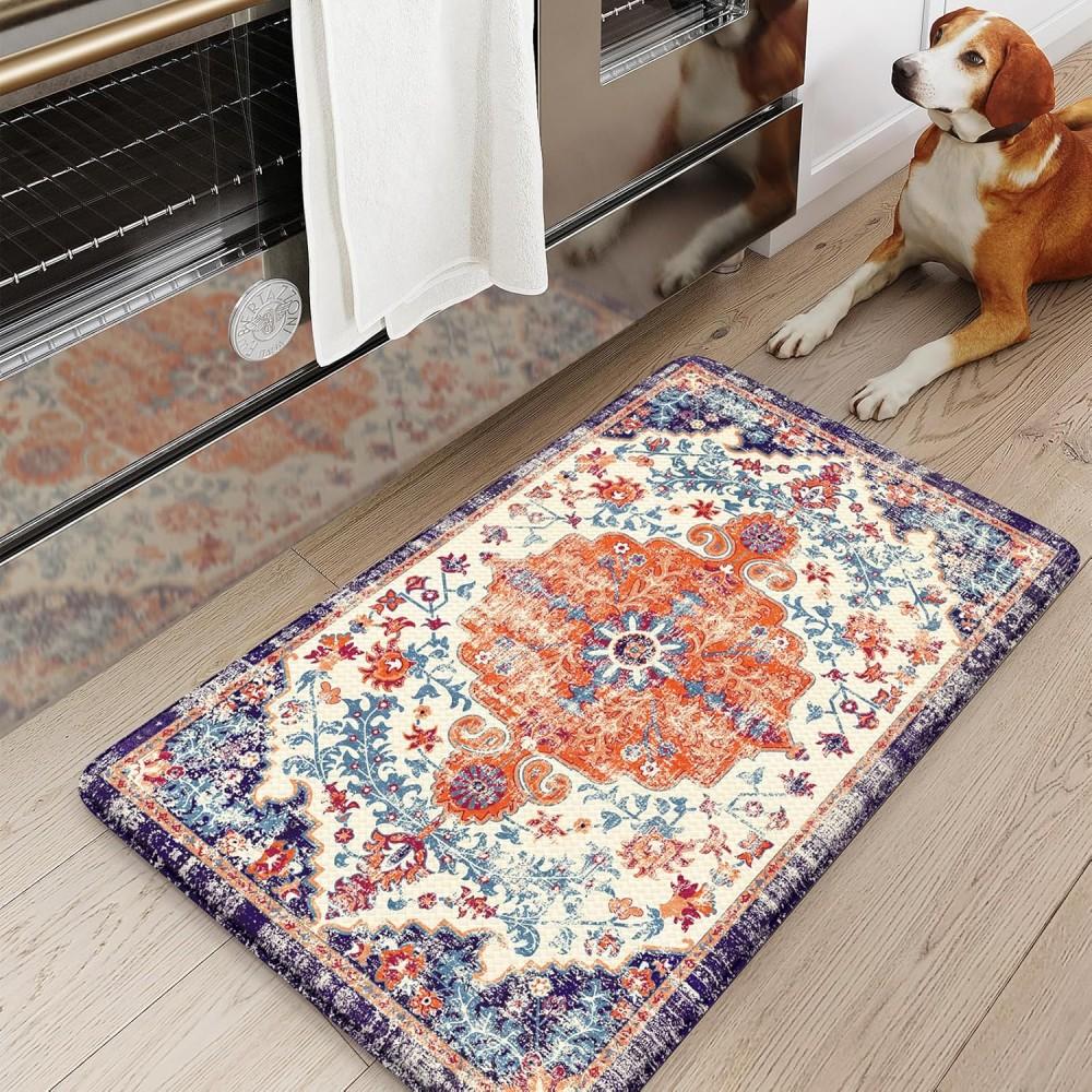 

Коврик для кухни Anti Fatigue, ковер Boho, винтажные ковры, нескользящий коврик для кухни, коврик для комфортной кухни, коврик для раковины и прачечной 1PC-40X60cm-16x24in