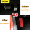 TESIN Aluminum Alloy Car Left Foot Step Pedal Foot Rest Pedal Cover Anti Slip Accessories for Ford Mustang 2015 + Car