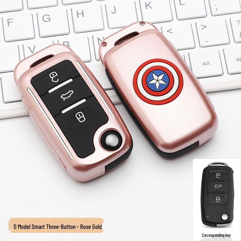 Volkswagen Key Case: Stylish Design with Buckle & Personalized Decoration