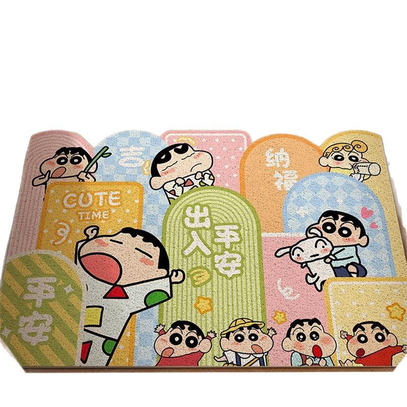 Cartoon Entry Silk Circle Floor Mat Cute Little New Entrance Door Porch Non-Slip Door Mat Can Be Cut Carpet
