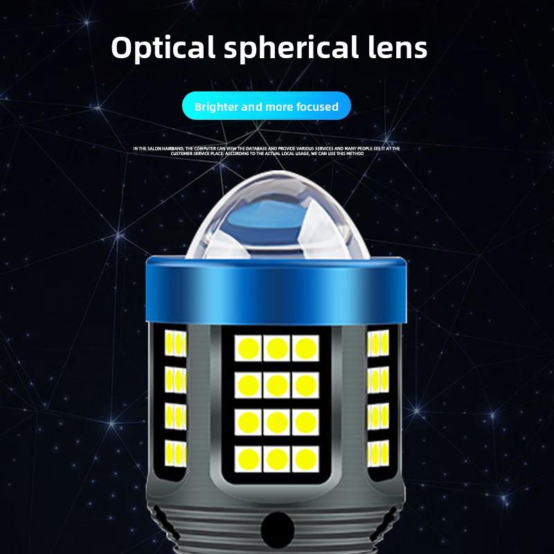 Motorcycle Led Headlight H4 P15D BA20D Yellow and White Paving Motorcycle Lens Spotlight