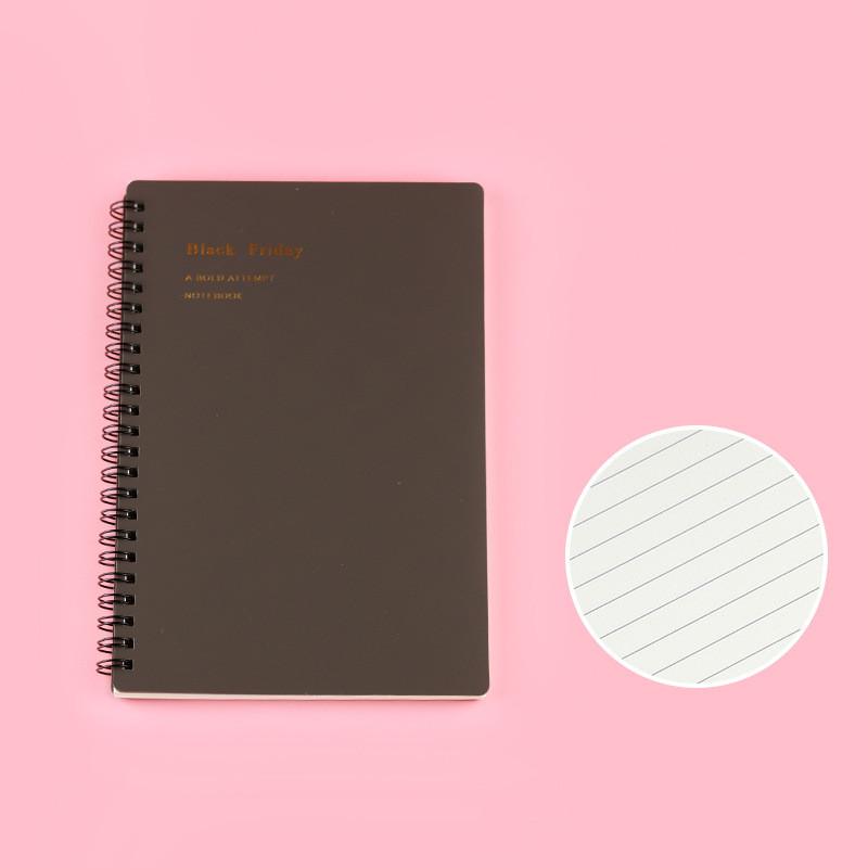 A5 Notebook Spiral Book Coil Planner Grid Paper Journal Diary Sketchbook For School Supplies Stationery Office Back To School