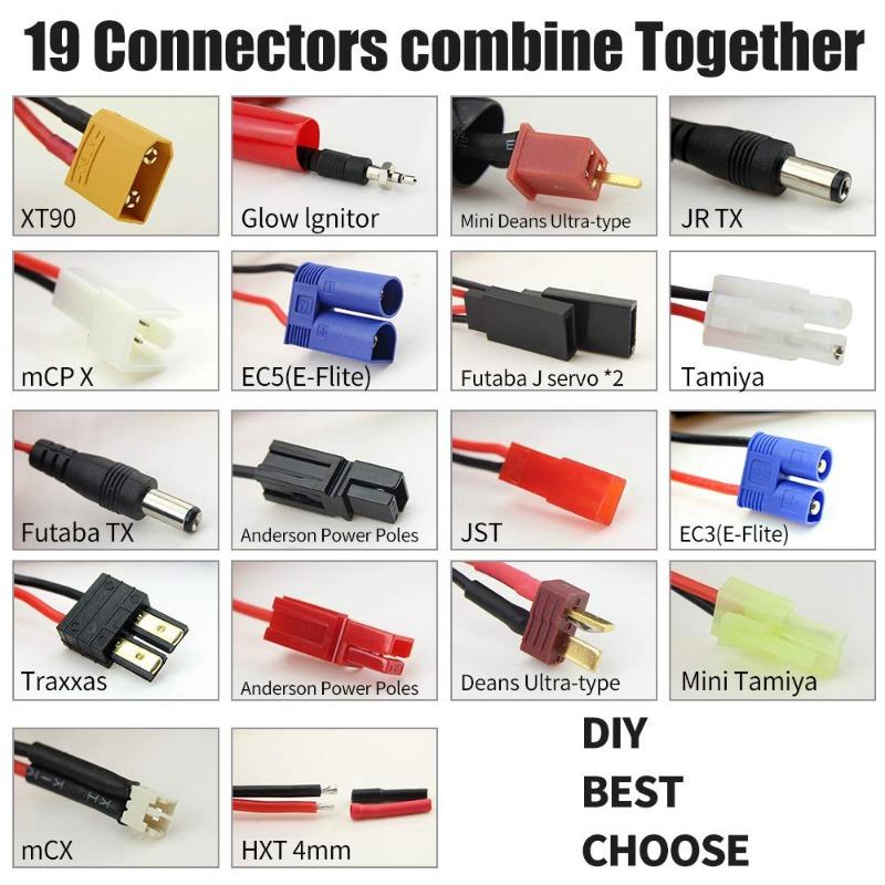 Cheap 19 In1 RC Lipo Battery Charger Adapter Connector Splitter
