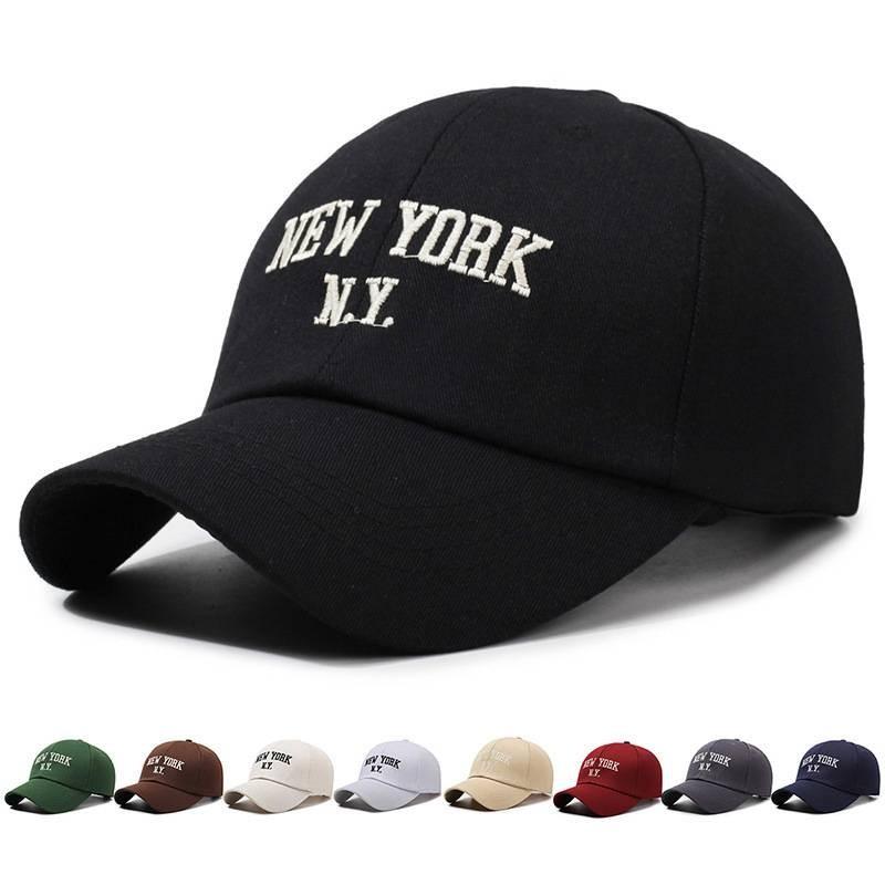 New York Letter Ny Embroidery Baseball Cap Sun Protection Breathable Peaked Hat