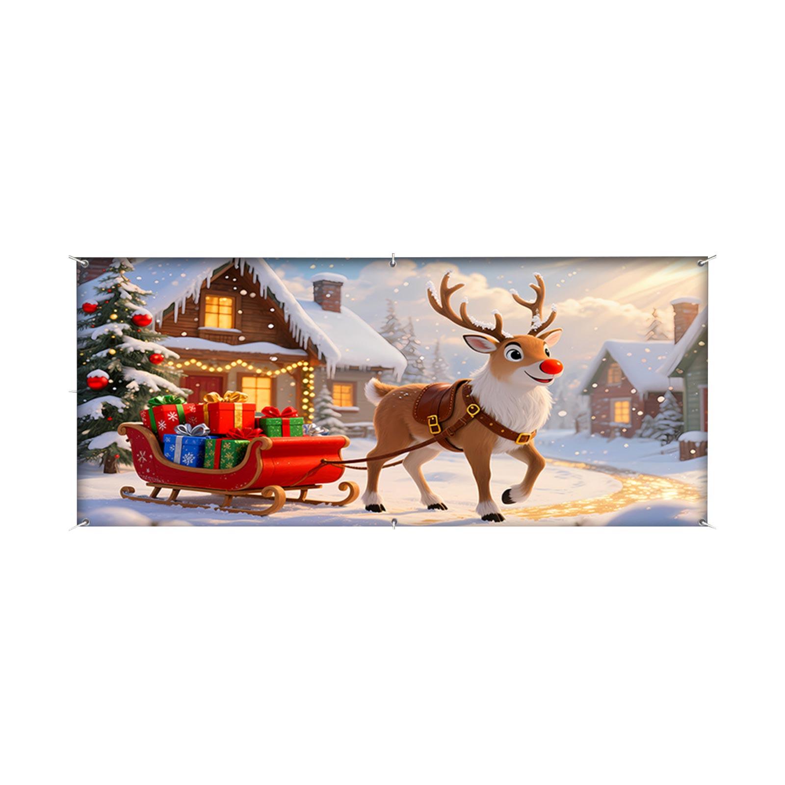 

Christmas Scene Decorations & Festive Character Banners – Holiday Supplies For Outdoor Garages One Size