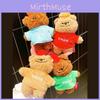 Teddy Bear Colorful Hoodie With Hat And Plush Pendant For Kids And Gift Use