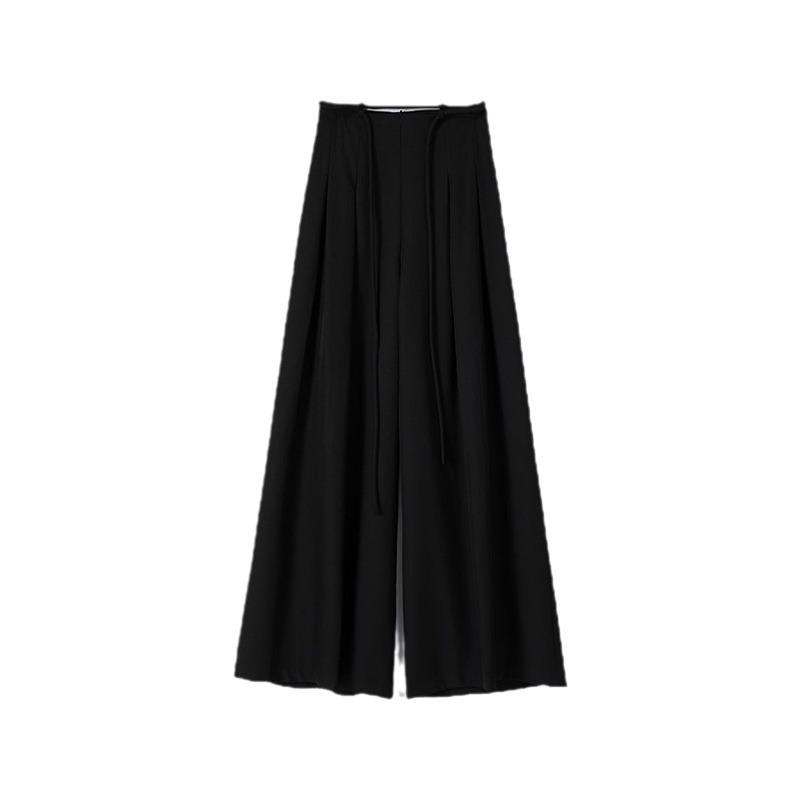 Luxury High-Waisted Wide-Leg Drape Pants for Women - Spring/Autumn 2026 Collection