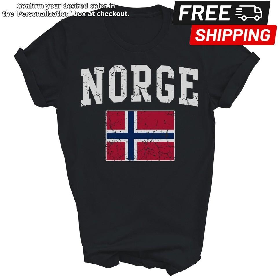 Norge Flag Norwegian Norway Unisex Shirt Gift Unisex T-Shirt XXXXL