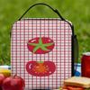 Tomato - Red Background Lunch Bag Casual Lunch Box For Adult School Portable Cooler Bag Waterproof Print Tote Food Bags