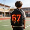 Children's Comfortable Leisure Backpack Cartoon Print Double Shoulder Bag