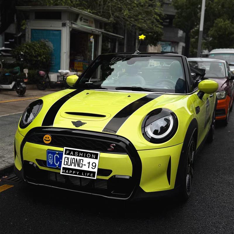 Carbon Fiber Car Headlight Eyebrows Cover Glossy Black Front Angry Eyelids for MINI F54 CLUBMAN F57 CABRIO F55 F56 COOPER S JCW