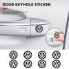 Car Door Lock Keyhole Protection HEUJWSS4 Stickers Auto Accessories For VW Tiguan CC Jetta Polo Golf Passat Scirocco T-ROC Touareg