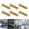 50Pcs Hex Socket Screws Half Round Head Pure Copper Hardware Accessories FastenersM4 X 16mm