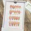 Rainbow Cat Eye Dopamine Small Fresh Color Cat Eye French Nude Blush Sequins Wear Armor Handmade