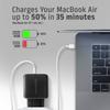 AXAGON GaN Wallcharger 2x Port (USB-A + USB-C), PD3.0/PPS/QC4+/SFC2.0/AFC/SCP/FCP/Apple, 45W | ACU-PQ45