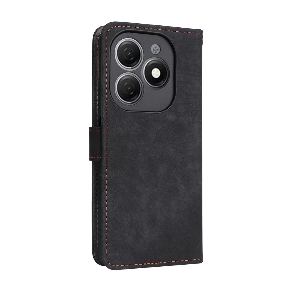 For TECNO Spark 20 KJ5/Infinix Smart 8 Plus X6526 Case RFID Blocking PU Leather Wallet Phone Cover with Strap