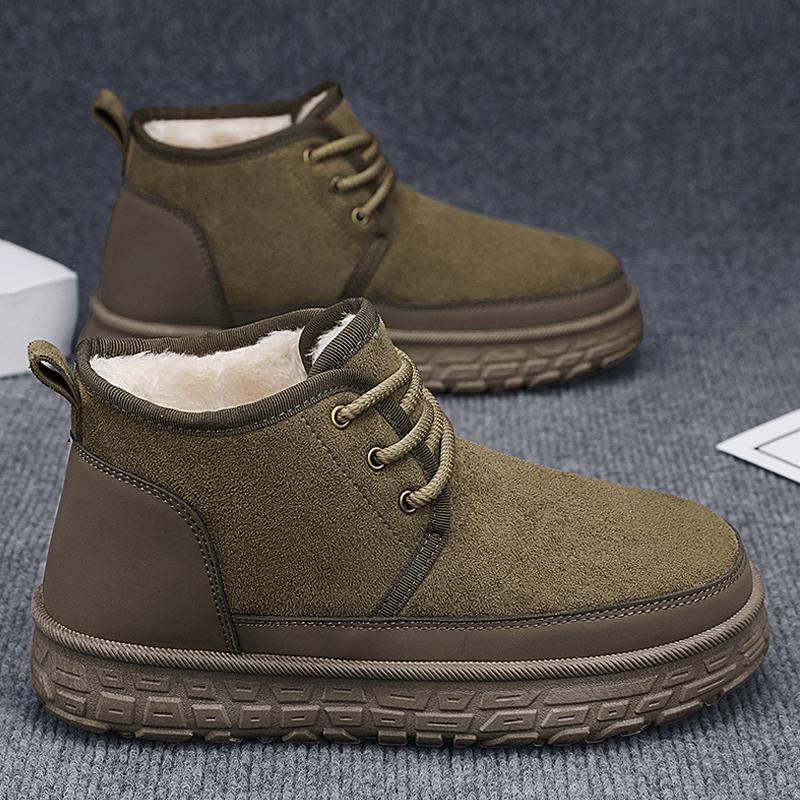 Winter Snow Boots for Men Add Velvet Men's Sneakers Soft and Comfortable Sports Leisure Wear-resistant Non-Slip New Ankle Boots