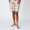 KITH All-Over Print Shorts Unisex Bottoms White KH6265-101