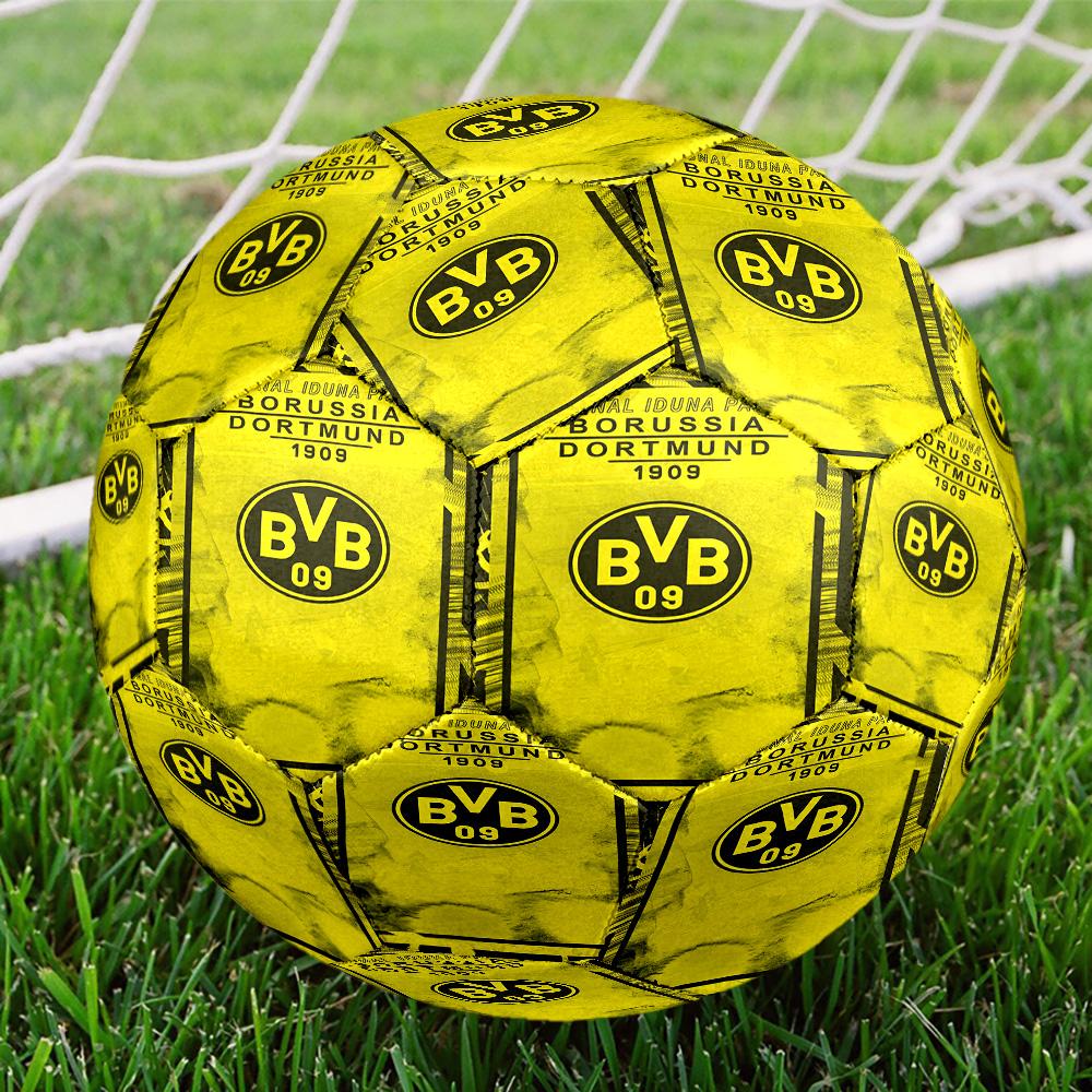 Bvb Soccer Ball Design Printed Size 5 Soccer Balls, High-Quality, Anti-Slip, Protective Football, A Unique Gift , Birthdays, Christmas Gifts