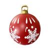 PVC Inflatable Christmas Decorated Ball Ornaments 60cm Inflatable Decorative Ball Outdoor Decoration for Outside Yard Lawn Porch