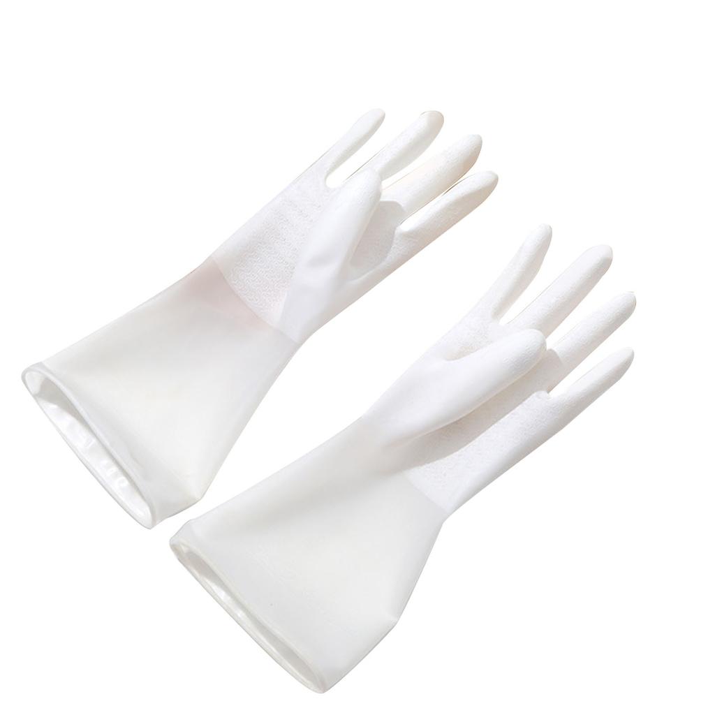 Rubber Cleaning Gloves Kitchen Washing Gloves Reusable Waterproof Skid Resistant Housework Gloves for Washing Dishes
