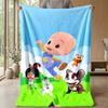 Cleo & Cuquín Cozy Flannel Blanket, Comfortable Warm Throw Blanket for Bedroom Sofa Home Use